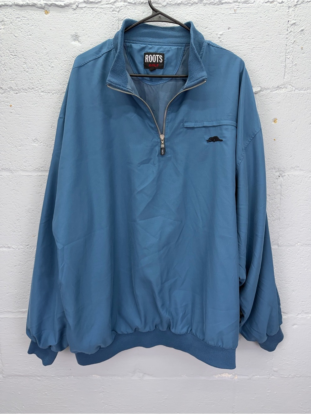 Roots Golf Men's 1/4 Zip Pullover Windbreaker Banff Springs Golf Club Size XXL